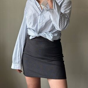 Pinstripe skirt